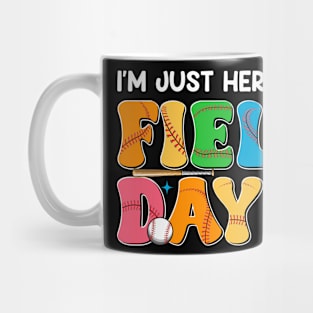 Baseball Funny For Teacher Kids Happy Field Day 2024 Gift For Boys Kids Mug